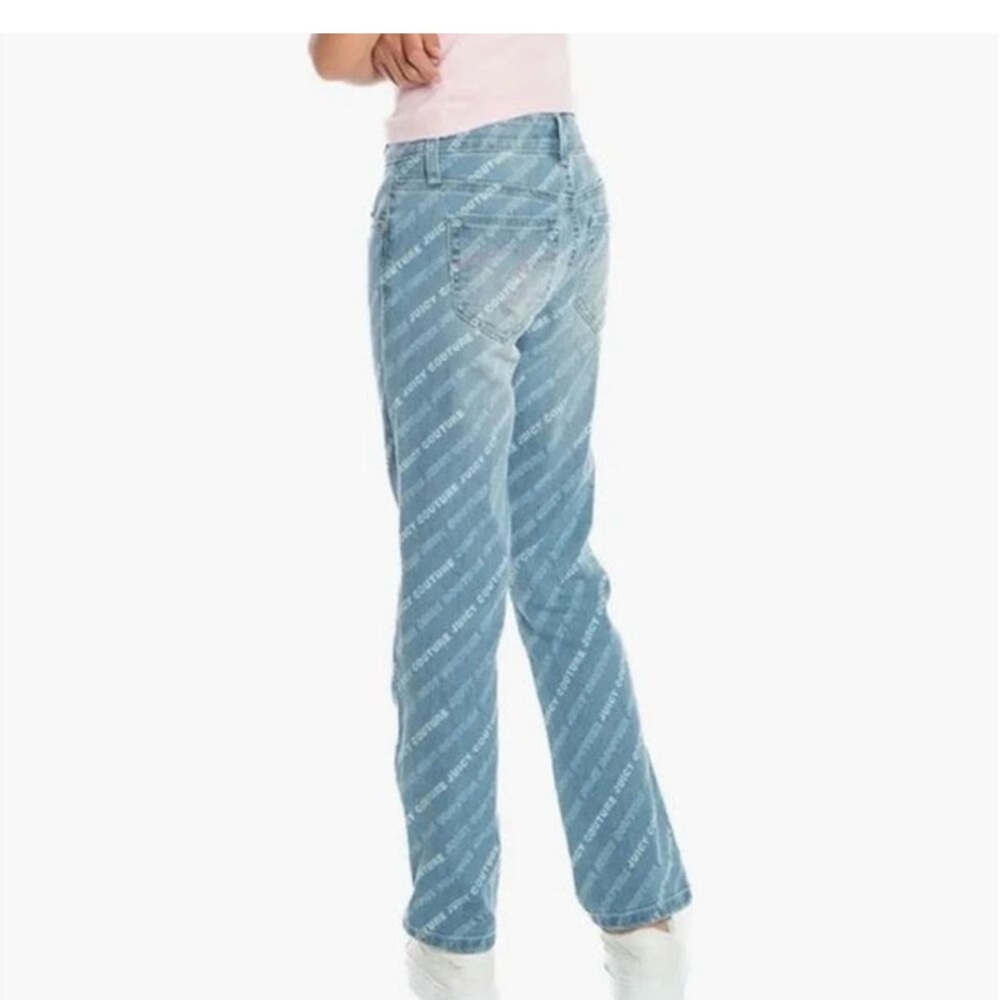 Juicy Couture Kids All Over Print - Straight Leg Jeans